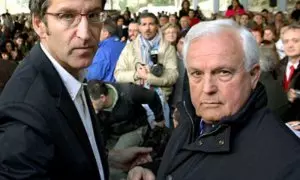 6/5/24 Feijóo y Xosé Luis Baltar, en 2010 un acto en Os Peares, localidad de donde es originario el presidente del PP