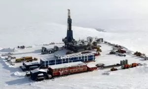 Campo de exploración en Alaska.