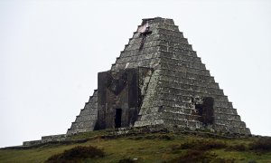 La pirámide de los fascistas italianos ha sido declarada por la Junta de Castilla y León como Bien de Interés Cultural.