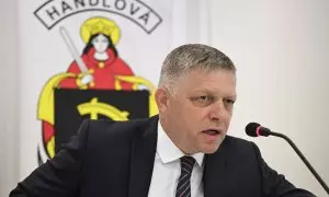 El primer ministro de Eslovaquia, Robert Fico, durante una reunión, a 15 de mayo de 2024.