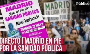 Manifestación en defensa de la sanidad pública en Madrid.