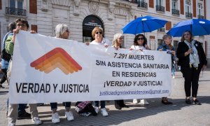Protesta residencias en Madrid