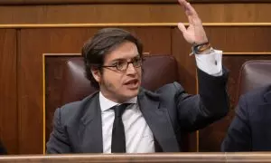 30/05/2024 El diputado de VOX José María Figaredo interviene durante un pleno en el Congreso de los Diputados, a 30 de mayo de 2024, en Madrid.