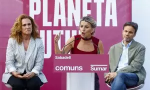 Yolanda Díaz, Estrella Galán, Ernest Urtasun