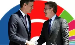 Alberto Núñez Feijóo y Pedro Sánchez