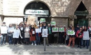 2023 - Protesta dels afectats davant d'una oficina de Triodos a Barcelona.