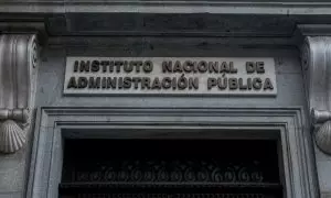 Exterior del Instituto Nacional de Administración Pública, 16 de septiembre de 2023, en Madrid (España).