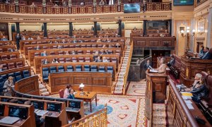 La sesión plenaria en el Congreso de los Diputados, el día que se retiró la reforma de la ley del suelo, a 23 de mayo de 2024, en Madrid.