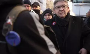 Archivo. Jean-Luc Mélenchon en una manifestación de La Francia Insumisa en 2022.