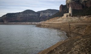 Foto de archivo del pantano de Sau, a 22 de enero de 2024, en Barcelona, Catalunya.