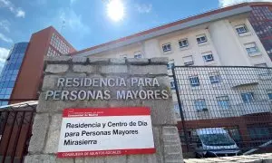 20/06/2024 La entrada de la Residencia para Mayores Mirasierra, en una foto de archivo.