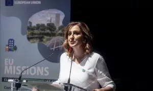 La alcaldesa de València, María José Catalá, en un acto, a 25 de junio de 2024.