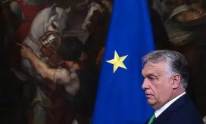 24 de junio de 2024. Víktor Orbán en una conferencia junto al primer ministro italiano el pasado 24 de junio en Roma.