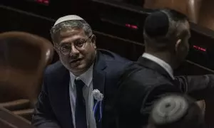 01/07/2024 El miembro de extrema derecha de la Knesset israelí Itamar Ben Gvir asiste a una sesión en el Parlamento de Israel. Foto de archivo.