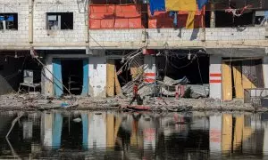 Edificios destruidos en la ciudad de Jan Yunis, en la Franja de Gaza, a 30 de junio de 2024.