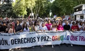 La marcha del Orgullo recorre Madrid con ambiente festivo y presencia política: