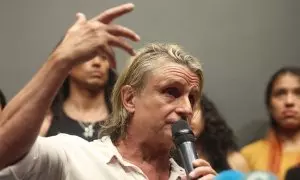 El productor musical Nacho Cano ofrece declaraciones a los medios, a 9 de julio de 2024, en Madrid.