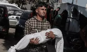 Palestinos lloran la muerte de sus seres queridos