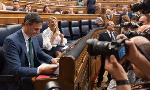 Pedro Sánchez y Yolanda Díaz, el pasado 26 de junio en el Congreso.