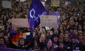 Foto de archivo de la manifestación por el Día Internacional de la Mujer, en Madrid, a 8 de marzo de 2023.