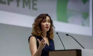 La presidenta de la Comunidad de Madrid, Isabel Díaz Ayuso, inaugura la Asamblea General de la Confederación Española de la Pequeña y Mediana Empresa (CEPYME).