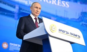 7 de junio de 2024.Vladimir Putin en el Foro Económico Internacional de San Petersburgo.