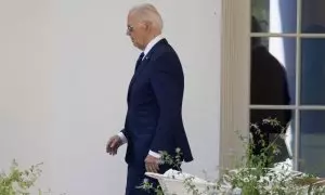 15 de julio de 2024. Joe Biden caminando por las afueras de la Casa Blanca el pasado 15 de julio.