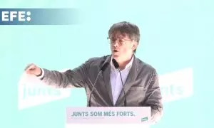 Puigdemont insta a Sánchez a evitar su "detención ilegal" en su próximo regreso a Catalunya