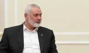 El líder de Hamás, Ismail Haniyeh, durante su visita de Teherán, a 30 de julio de 2024.