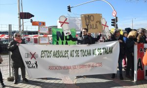 Imagen de archivo de una manifestación en contra de la tala de árboles en el barrio de Atocha, en Madrid