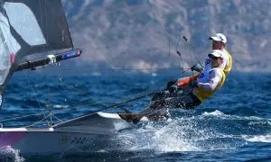 Diego Botin y Florian Trittel, durante la regata.