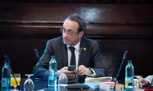 30 de julio de 2024. El presidente del Parlament de Catalunya, Josep Rull, en una reunión de la Mesa del Parlament, a 30 de julio de 2024.