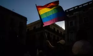 Imagen de archivo de una bandera LGTBI.