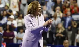 11 de agosto de 2024. Kamala Harris en un mitin en Las Vegas, Nevada, a 11 de agosto de 2024.