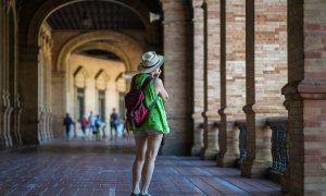 Turistas en Sevilla