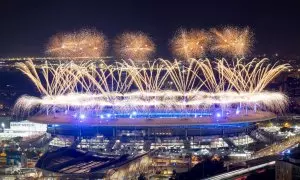 16 de agosto de 2024. Ceremonia de clausura de los Juegos Olímpicos de París, el 16 de agosto de 2024.