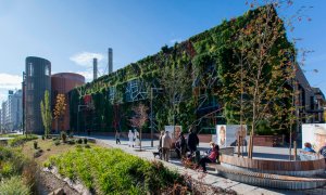 Jardines verticales en el Palacio de Congresos Europa de Vitoria-Gasteiz.