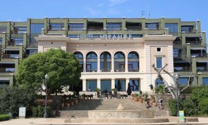 Façana de l'hotel de cinc estrelles Miramar, ubicat a Barcelona