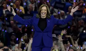 La actual vicepresidenta de EEUU y candidata demócrata a las elecciones presidenciales del 5 de noviembre, Kamala Harris.