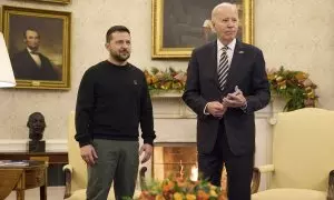 12 de diciembre de 2023. Foto de archivo de Vladimir Zelenski y Joe Biden en la Casa Blanca, el 12 de diciembre de 2023.