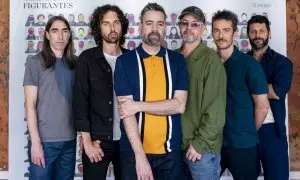 Los integrantes de Vetusta Morla posan durante un photocall en el Teatro Pavón, a 28 de mayo de 2024, en Madrid.