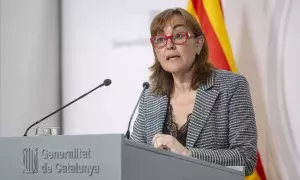 La consellera de Territorio, Vivienda y Transición Ecológica de la Generalitat, Sílvia Paneque, durante una rueda de prensa, en el Palau de la Generalitat, a 27 de agosto de 2024.