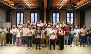 Presentació de la candidatura alternativa a Junqueras, Nova Esquerra Nacional, al Hub Social de Barcelona.