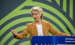 07/09/2024 La Presidenta de la Comisión Europea, Ursula von der Leyen, habla durante una rueda de prensa celebrada en Bruselas. Foto de archivo.