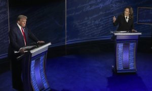 Donald Trump y Kamala Harris debate