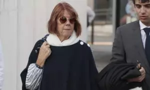 Gisèle Pelicot a su llegada a la séptima jornada del juicio