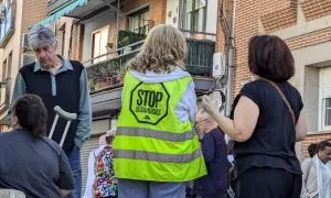 Desahucian a una mujer de 79 años y a su hija en el Paseo Pablo Iglesias de Getafe (Madrid), a 16 de septiembre de 2024.