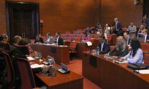 Sessió de la Comissió d'Afers Institucionals al Parlament