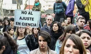 Protesta contra los recortes de Milei