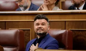 Gabriel Rufián resume en dos puntos lo de Junts tumbando la iniciativa para regular el precio de los alquileres con PP y Vox: "Sí, son de derechas"